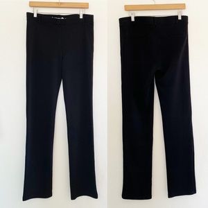 Betabrand Black Textured Pull On Pants Size L Tall EUC